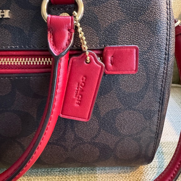 Coach Rowen Satchel Bag in Signature Canvas - Picture 3 of 7